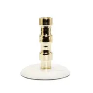 Gold Taper Candle Holder On Marble Base $9.78$11.50