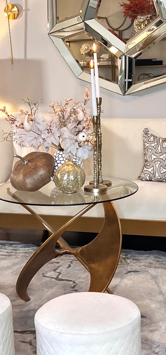 Metal Gold Taper Candle Holder