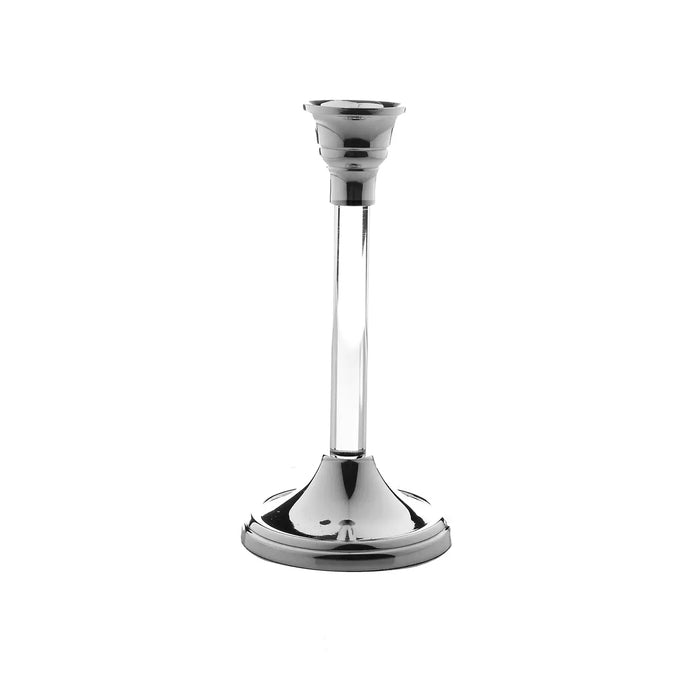 9.25” Silver Candlestick Acrylic Stem