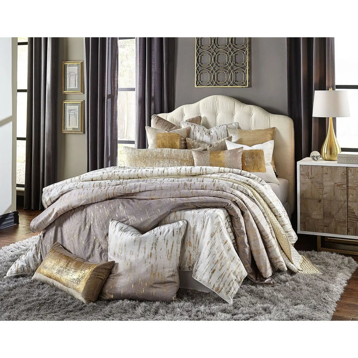 Arian White Velvet Duvet Cover