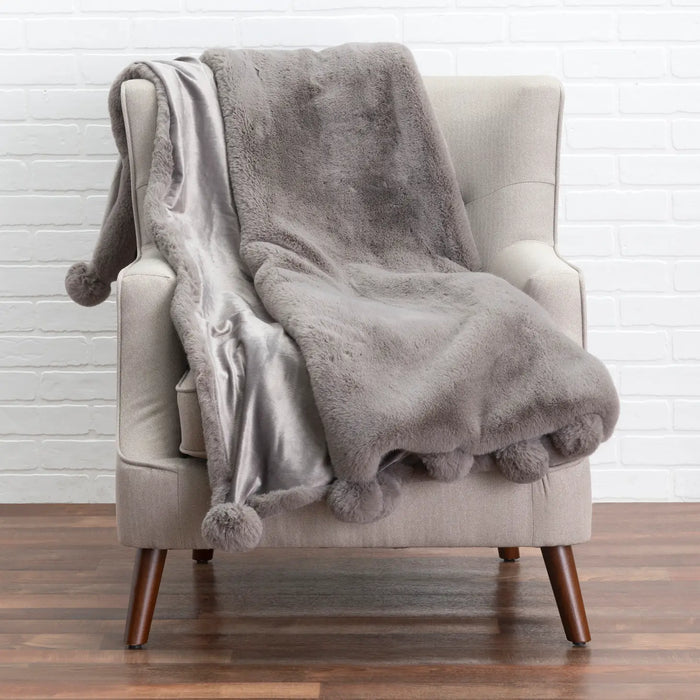 Snow Grey Throw