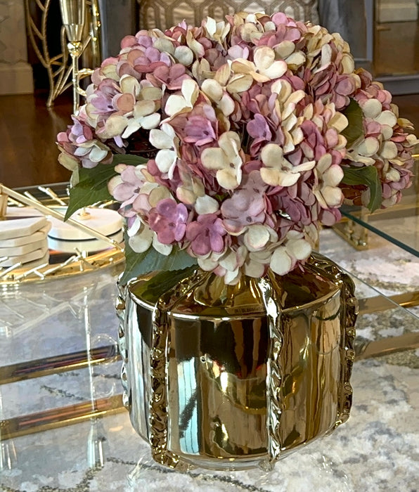 Gold Metallic Vase