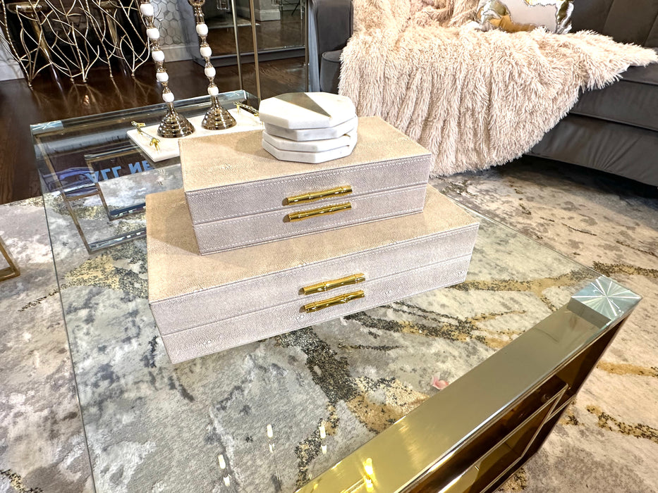 Modern Decorative Box Leather Decorative Storage Boxes With Lids for Home Decor Jewelry Box Organizer