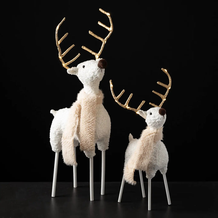 Gold LED Antlers Reindeer  (set of 2)