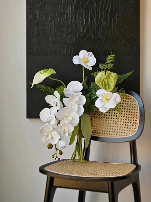 36" Real touch Phalaenopsis Orchid-Large bloom 9 Flowers: Natural Fuchsia