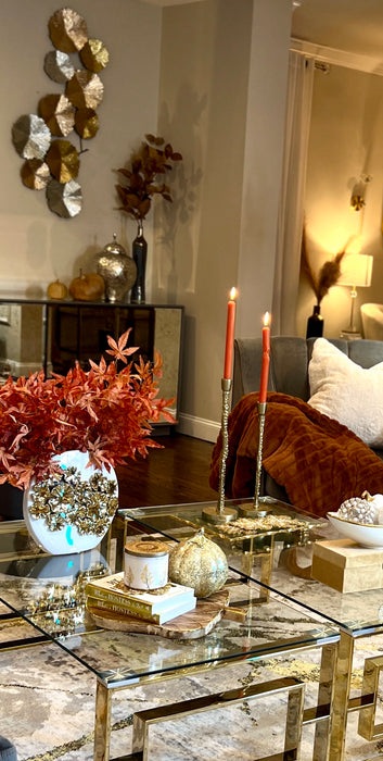 Metal Gold Taper Candle Holder