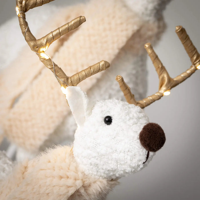 Gold LED Antlers Reindeer  (set of 2)