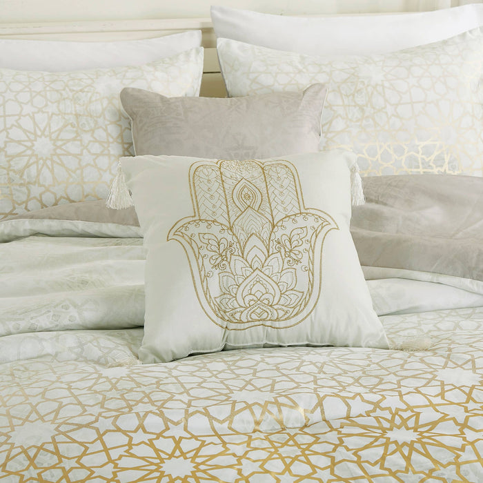 Royal Gold Jacquard Comforter - 6 Piece Set (Case Pack): King