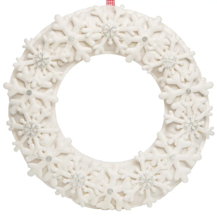 Christmas Felt Layered Snowflake Wreath