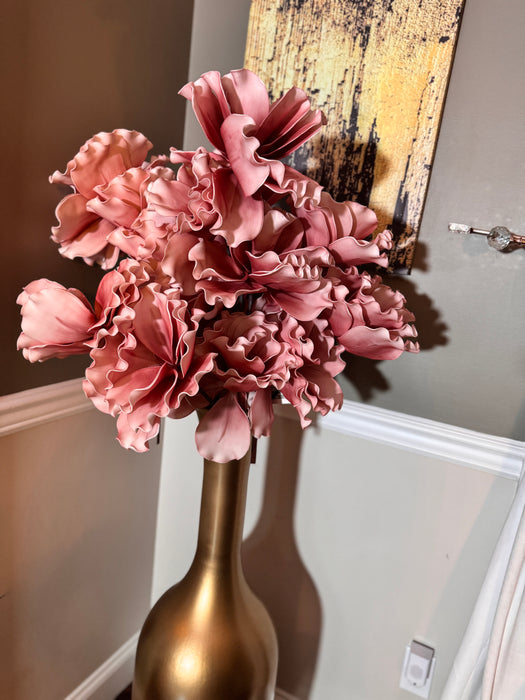 Pink Velvet Flowers Luxurious