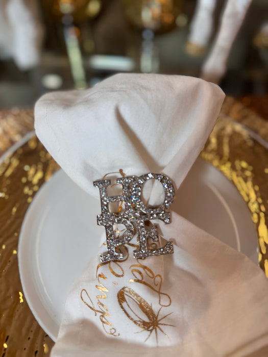 Glam Napkin Ring  Holiday Collection