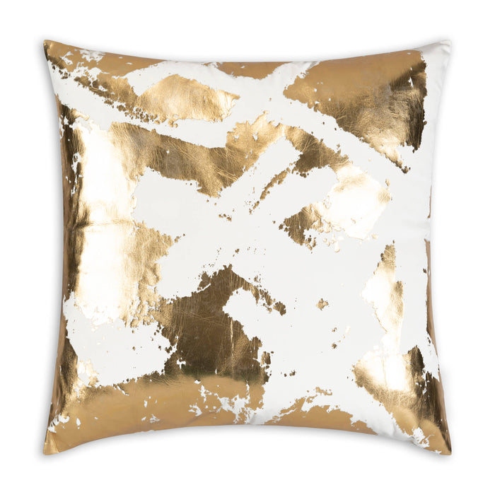 Zara Ivory Gold Pillow