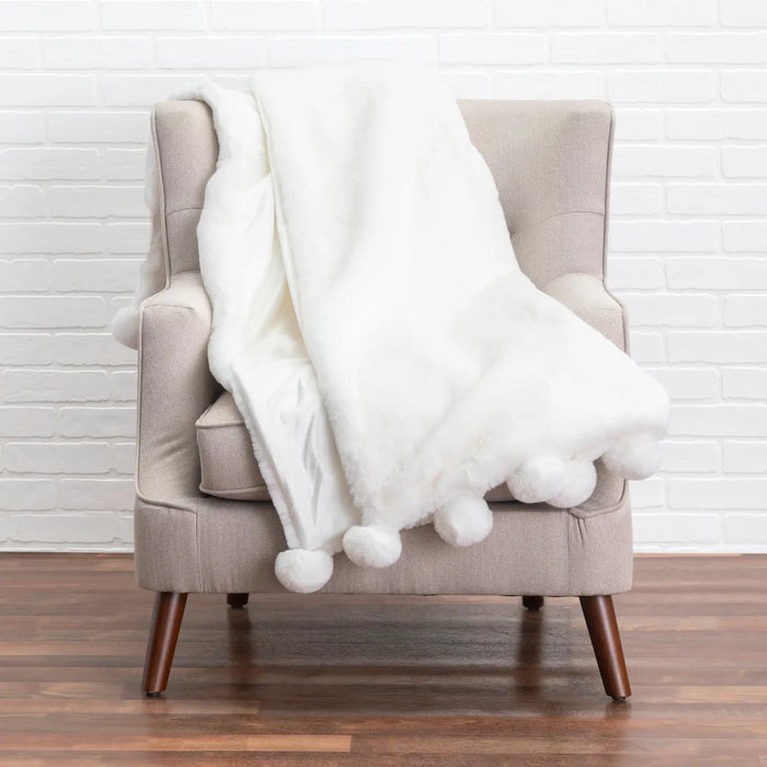 Snow Grey Throw