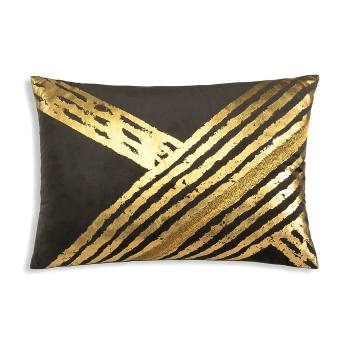 Zara Charcoal Lumbar Pillow