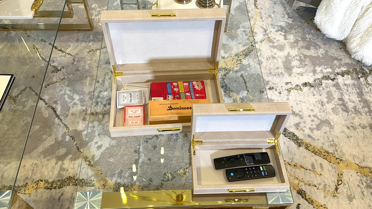 Modern Decorative Box Leather Decorative Storage Boxes With Lids for Home Decor Jewelry Box Organizer